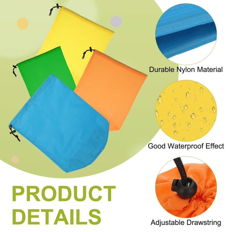 YELARXI Stuff Sack, Nylon Waterproof Storage Sacks Portable Drawstring Dry