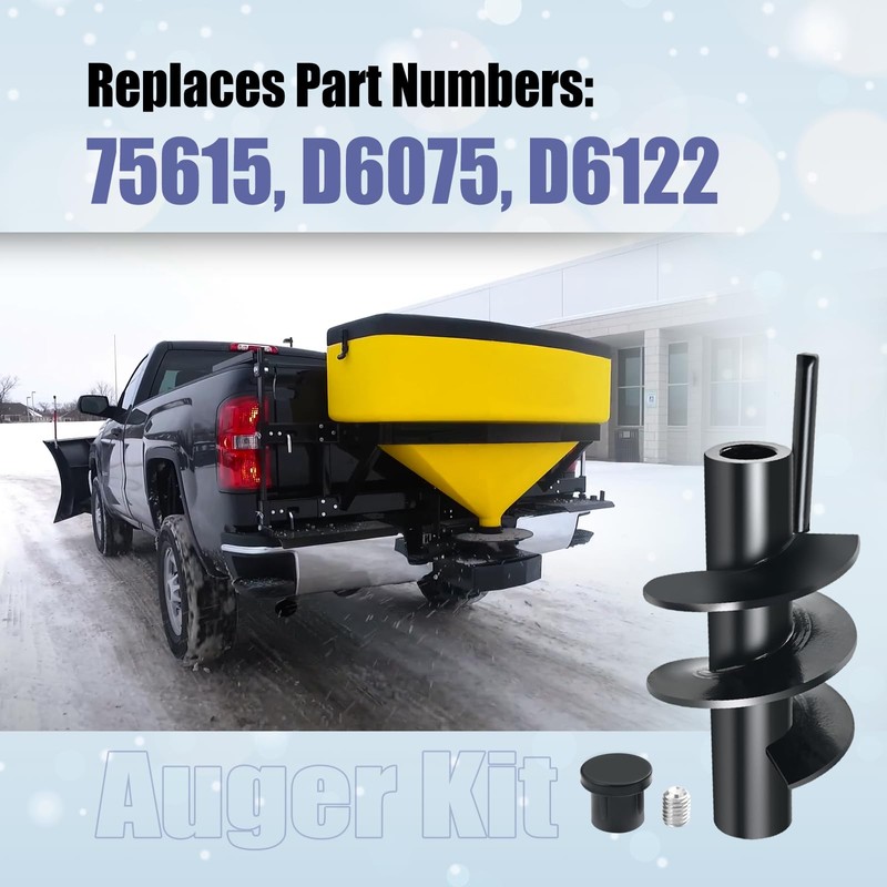 Vanshly Auger Kit for SnowEx 75615 D6075 D6122 Salt Spreader