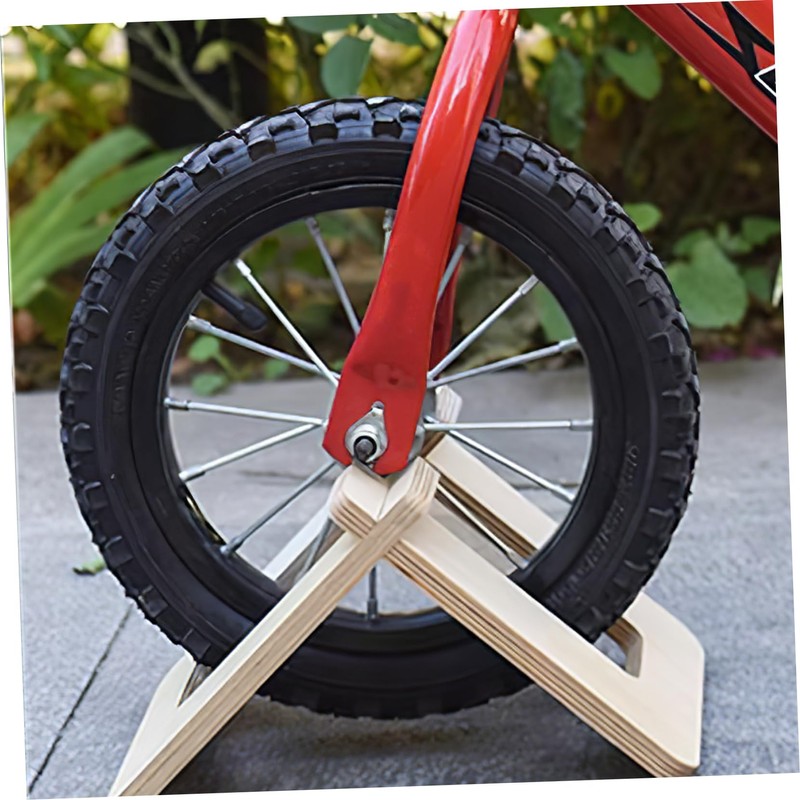 COHEALI Wooden Bike Holder Detachable Scooter Stand Support for Balanced