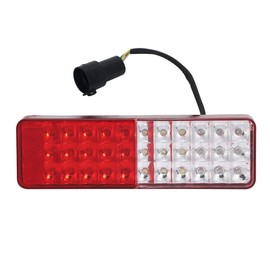 Jimny Compatible 1pc LED Tail Lamp Genuine Replacement Vehicle Inspection Compliance with Reflector Red White Yellow JA11/JA12/JA22/JB31/JB32 General Purpose Boat Trailer External Item (1 Piece)
