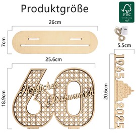 I LOVE MOM Money Gift Birthday Wood, Retro Grid DIY Birthday Gift Women & Men, Classic Make Yourself Wooden Sign Guest Book for Gifts, Parties, Birthday Decoration, Anniversary (SR-60)