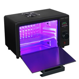 FAST MELT UV Resin Curing Box, 395nm UV Curing Light Station with 36 LED Beads, Auto UV Curing Resin Dryer Timer Setting Digital Display(S/M/H) wit Tray, UV Light for Craft|Jewelry Making|DIY Decor