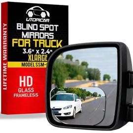 Espejos convexos para coche de punto ciego: vista trasera extragrande, espejo retrovisor automotriz para coche, accesorios exteriores e interiores para mujeres y hombres (paquete de 2)