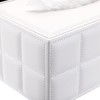 SUMTREE Tissue Box PU Leather Rectangle Tissue Box Tissue Dispenser