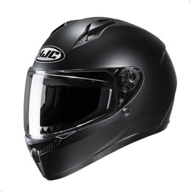 HJC C10 Solid Full Face Motorcycle Helmet (Semi Flat Black, XXX-Small)