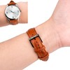 Gomvadr Quick Release Leather Watch Band, Two Tone Oil-tanned Leather