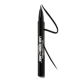 REVLON ColorStay Liquid Eyeliner, Lash Serum and Liner In One, Waterproof, Smudge-proof, Longwearing Serum-infused for Visibly Healthier Lashes, 001 Blackest Black