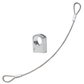 RERPRO 6mm Dump Bed Strut Rod End + Cable Replacement Parts Compatible with Polaris Ranger RGR 570 900 1000 Cargo Gas Springs Struts Rod End Accessories, Only 1x 6mm Rod End + 1x 17.99 Inch Cable