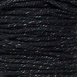 Super Soft 3 Strand Twisted Cotton Rope (50 Feet, 1/4 Inch, Midnight Blue)