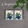 Chopsticks Rest Stylish Kutani Ware Pair Chopsticks Rest Set Fengjin