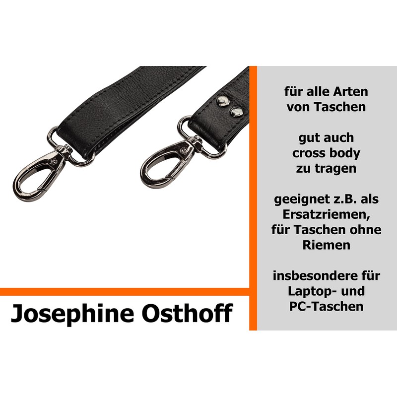 Josephine Osthoff Shoulder Strap Genuine Leather Replacement Strap Crossbody Strap