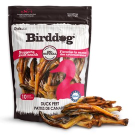 Palz&Co Duck Feet for Dogs - 10 Pack of 100% Natural Single Ingredient Dog Treats, Grain-Free, High Protein, Nail Free, Crunchy & Chewy Texture