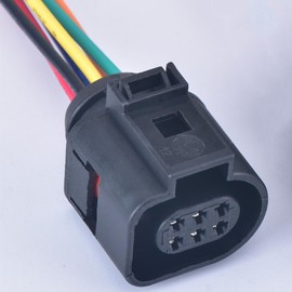 DECKBU 6 Pin 1.5mm Cooling Fan Control Modul Auto Temp Sensor Reversing Radar Throttle Plug for TT VW Jetta Golf MK4 Beetle VW Skoda 1J0973713 42121700