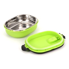 Insulated Lunch Box Stainless Steel Adult Lunch Box Portable Adult Lunch Box Thermo Container Box for Outdoor Picnic (Single Layer)