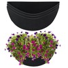 Udewo 3PCS 12 Inch Half Round Planter Liners Fabric Plant