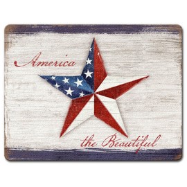 Highland Graphics 8" by 10" Small Glass Cutting Board-America the Beautiful