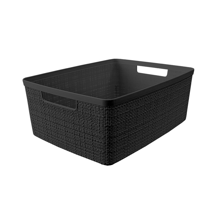 Curver Set of 6 Medium 12L Jute Decorative Plastic Organization