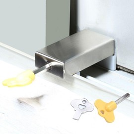 Adjustable Window Security Stopper Lock Anti-Opening Hex Key 2ea