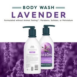 JASON JASON Lavender Calming Body Wash, For a Gentle Feeling Clean, 30 Fluid Ounces