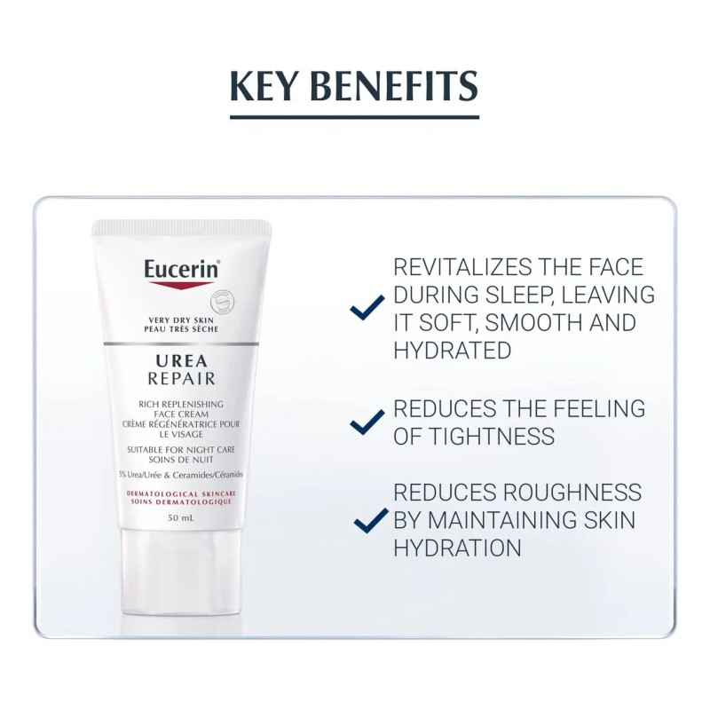 Eucerin Crema Facial Eucerin 5% Urea 50ml Sin Fragancia Make