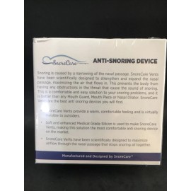 SnoreCare Anti Snoring Device Nose Vents 2 Large Sets 2 Small Sets