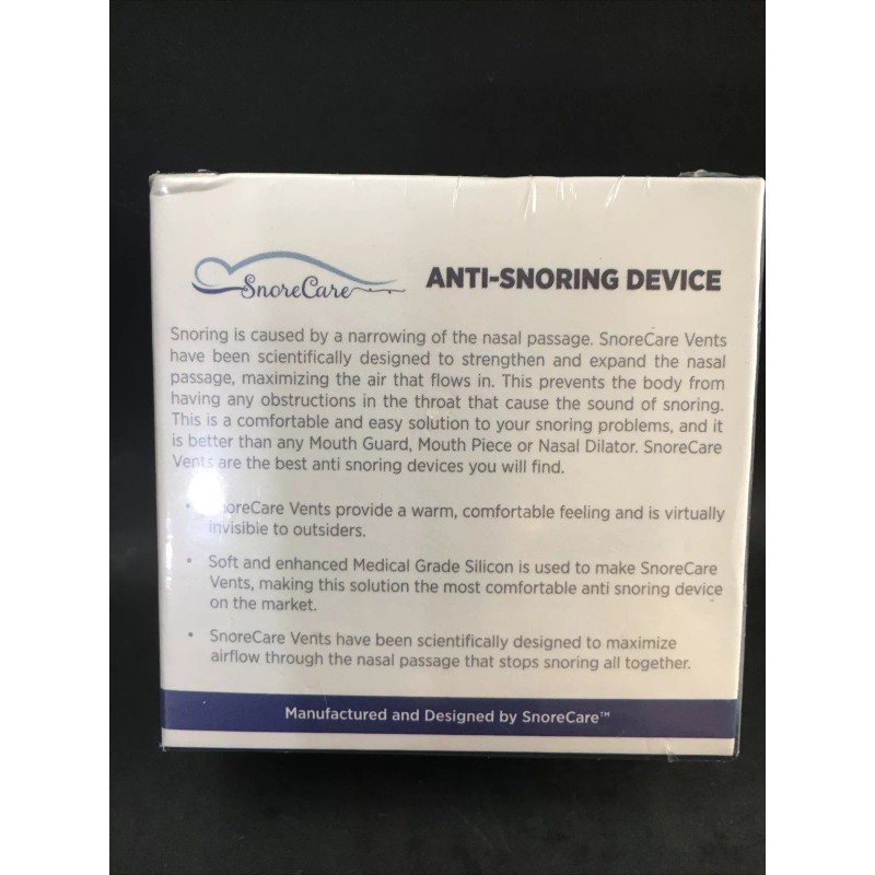 SnoreCare Anti Snoring Device Nose Vents 2 Large Sets 2