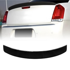 Collect Light Glossy Black Rear Spoiler Wing for 2011-2023 Chrysler 300 300C 300S Rear Trunk Lip Spoiler
