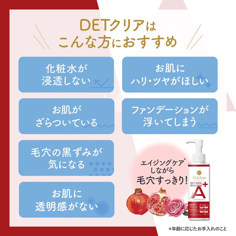 DET Clear Bright & Peel Peeling Jelly 6.1 fl oz