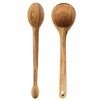 Bloomhouse Italian Olive Wood 2 Piece Extra-Large 14 Inch Ladle