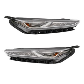 Daytime Running Light Assembly Compatible For 2018-2021 Hyundai Kona LED DRL Lamp Light 92208J9010 92207J9010 Direct Replacement Left Driver & Right Passager Side (LH+RH)