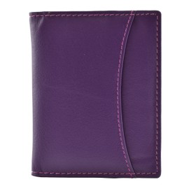 Mala Leather Odyssey Oyster & ID Holder 555-14 (Purple)