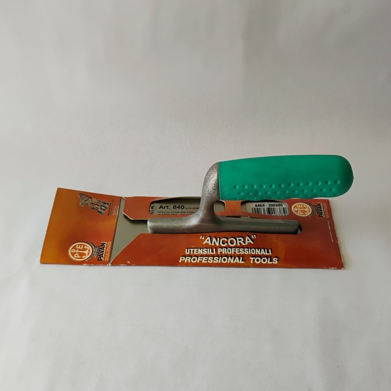 PAVAN NEW Pavan 200x80 Inox Stainless Steel Trowel Rubber Handle