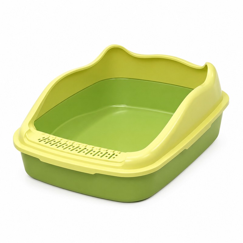 Small Cat Litter Box for Kittens – Semi-Closed Pet Toilet