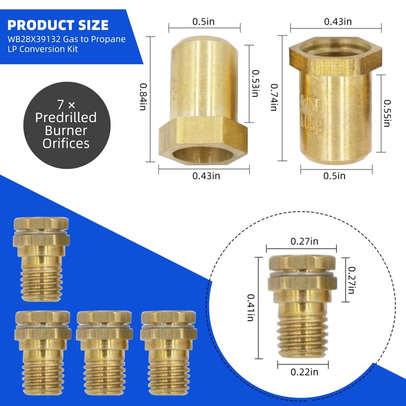 WB28X39132 WB28X24757 for Kenmore GE Appliance Lp Conversion Kit Gas