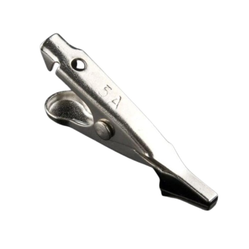 50 Pack - Toothless Micro Steel Alligator Test Clips with