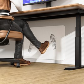 Porous Fabric Under-Desk Wall Protector, Direct On-Wall Footresting, Wall Paint Protection Pad, Easy Removal, No Residual Design, On Wall Foot Rest Pad