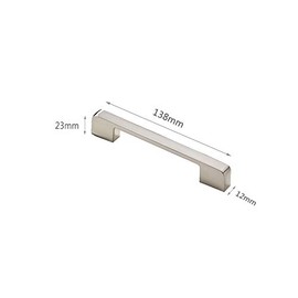 Zinc Alloy Brushed Handle Cabinet Door Handles and Pulls Cupboard Wardrobe Kitchen Drawer Knobs(Hole Centers 128mm)