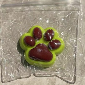 2 Pack Taba Squishy Cat Paw Squeeze Toys - Sticky Jelly Kitty Paw Fur Ball, Cute Funny Fidget Toys for Stress Relief, Sensory Play, Novelty Gifts for Kids & Adults