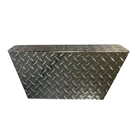 PBR Products Compatible with Club Car Precedent Golf Cart Diamond Plated Polished Alum Front Bumper Cover Silver