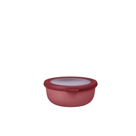 Mepal Cirqula Round Vivid Mauve, Multi Bowl, 1,250 ml Capacity, with Removable Lid, Shatterproof Material, Leak-proof, Freezer-Safe, Dishwasher-Safe