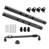TJHSM High Fuel Rails Kit 8AN Aluminium Black Replacement for