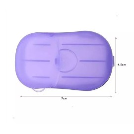 KFMX 24 Estuches Jabón En Laminas Viaje Estuche Bolsillo Manos