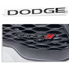 Dodge Grille Emblem Overlay Decal - 2013-2024 Durango - (Color: Gloss Black)