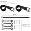 UCEDER 56" Battery Tie Down Strap Kit Battery Hold Down