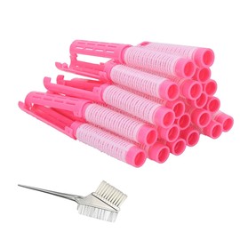 20PCS Perm Bars Hair Hairdresser Styling Tools Plush Lock Hair Designs Hair Rollers Great Gift for Women and Girls