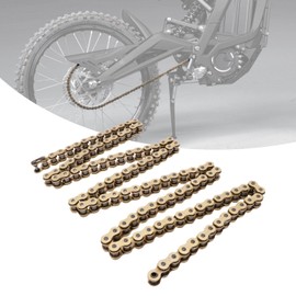 Dirt Bike Drive Chain, 112 Links Motorcycle Drive Chain Connecting Link Standard Roller Chain for Sur-Ron Light Bee S/X