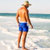 Taddlee Traje de baño para hombre de corte cuadrado, Azul