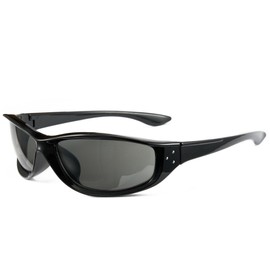 Cyxus Y2k Wrap Around Sunglasses for Men Women Retro 90s Style UV400 Protection 1186 Black