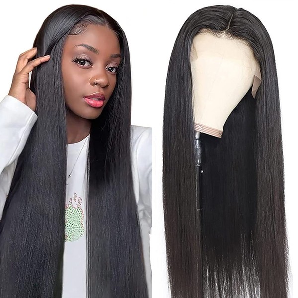 13X4 Lace Front Wig Human Hair Wig with Baby Hair 100% Human Hair Unprocessed 10A Brazilian Virgin Hair.
