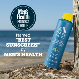 Oars + Alps Sunscreen Spray for Face & Body Spray Sunscreen Infused with Vitamin C & Antioxidants, No White Residue, Water & Sweat Resistant, All Skin Types, Lightweight, Hydrating, SPF 70, 6 Oz, 2pk
